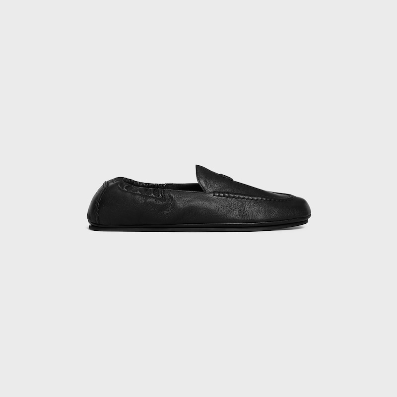 mocassin céline adam à motif triomphe en cuir de chèvre