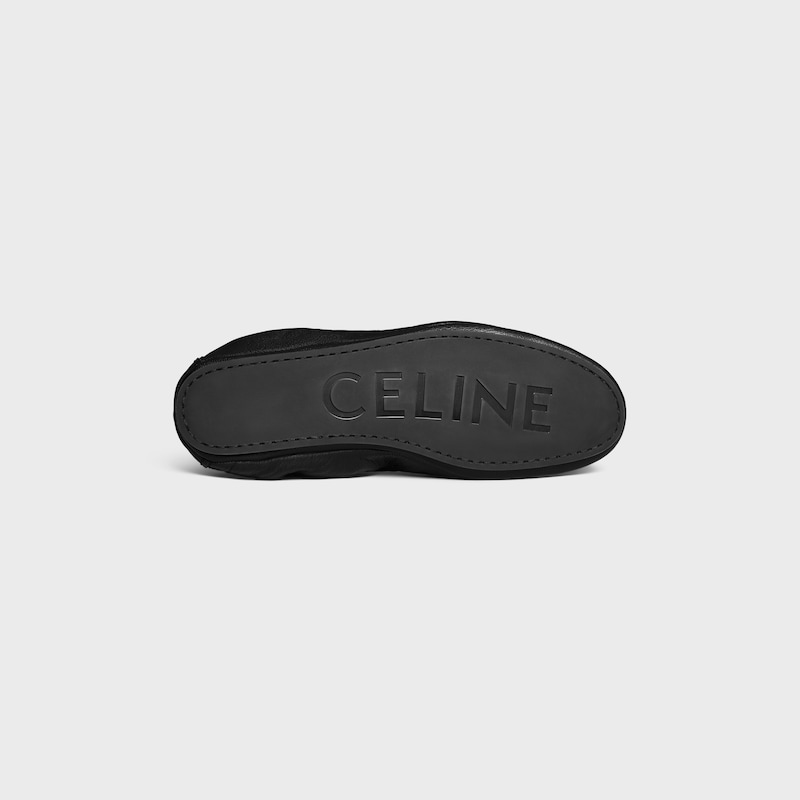 mocassin céline adam à motif triomphe en cuir de chèvre