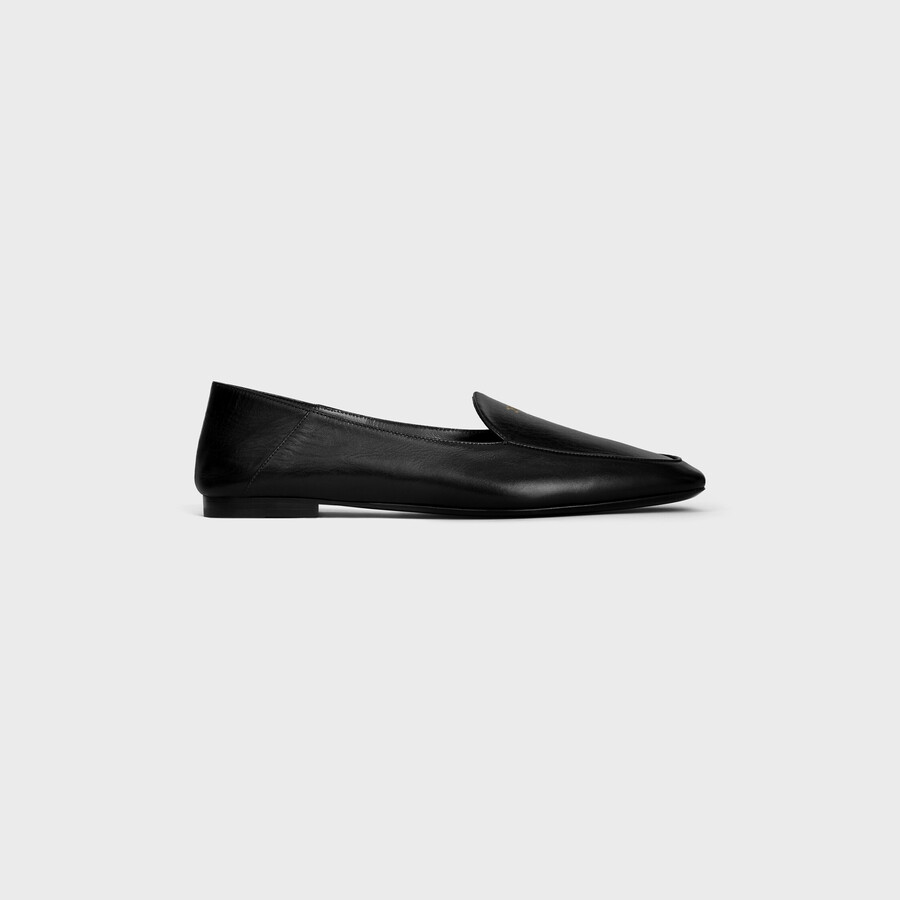 mocassin aura avec motif triomphe en cuir de chèvre