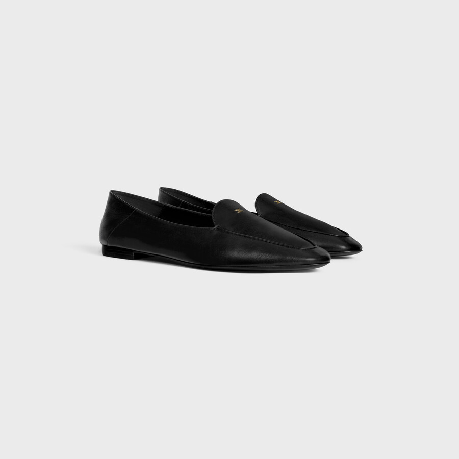 mocassin aura avec motif triomphe en cuir de chèvre