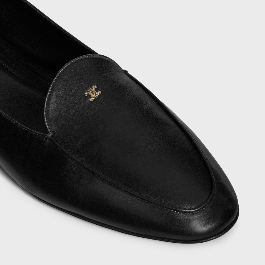 mocassin aura avec motif triomphe en cuir de chèvre