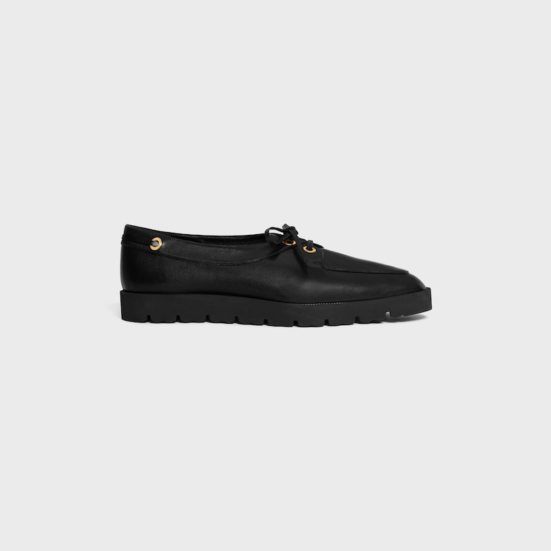 mocassin deck en cuir de veau souple