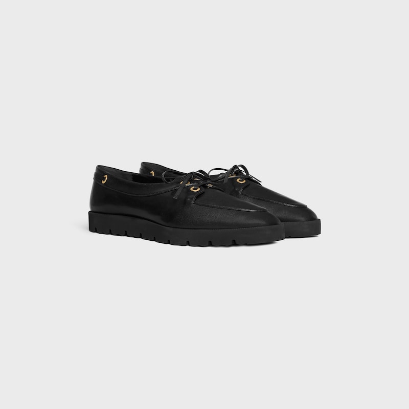 mocassin deck en cuir de veau souple