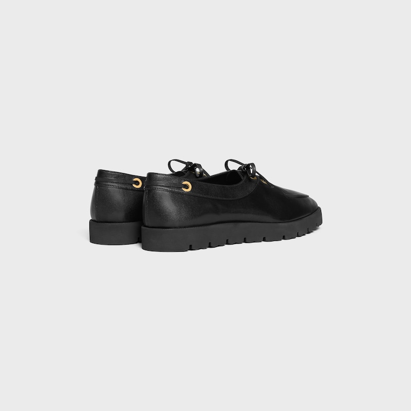mocassin deck en cuir de veau souple