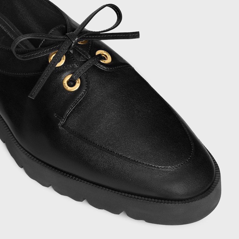 mocassin deck en cuir de veau souple