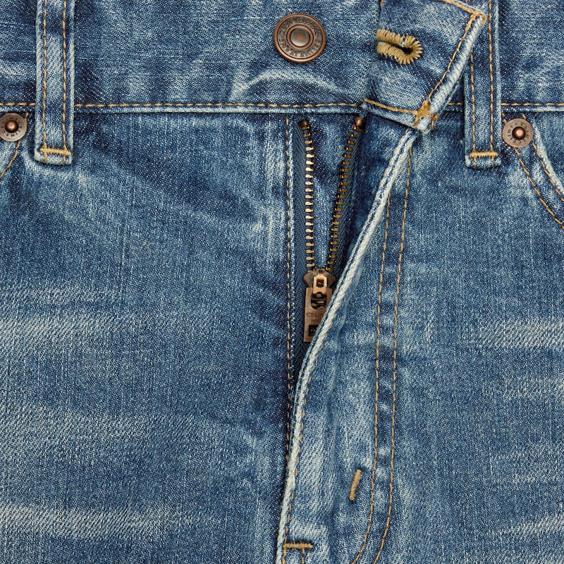 jean skinny en denim délavé vintage union wash