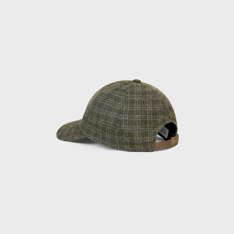 casquette de baseball triomphe en feutre de laine à carreaux