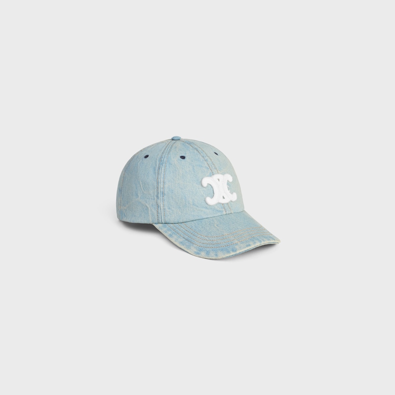 casquette triomphe en denim de coton