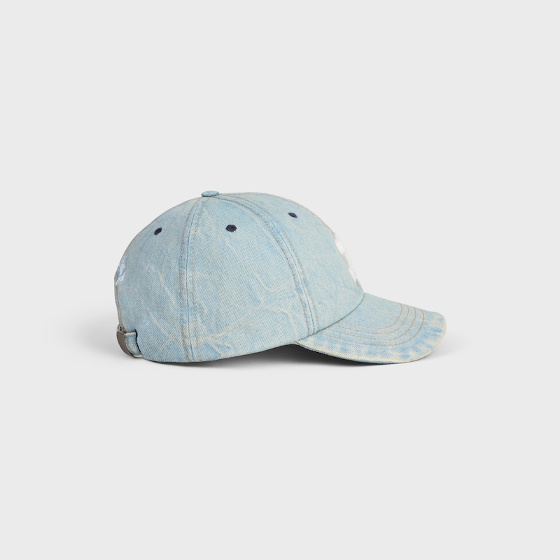casquette triomphe en denim de coton
