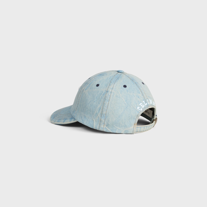 casquette triomphe en denim de coton