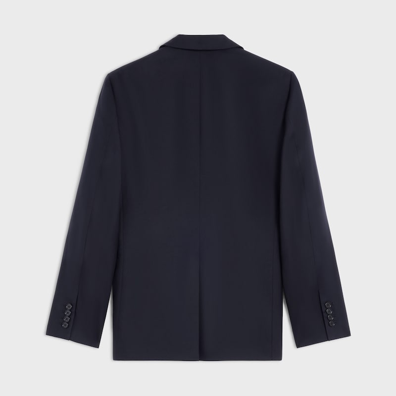 veste classique en gabardine de laine