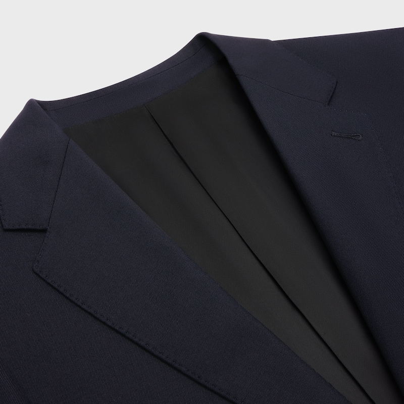 veste classique en gabardine de laine