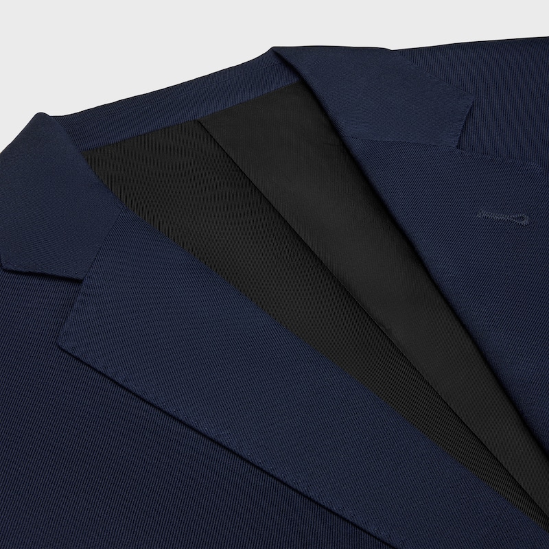 veste classique en gabardine de laine