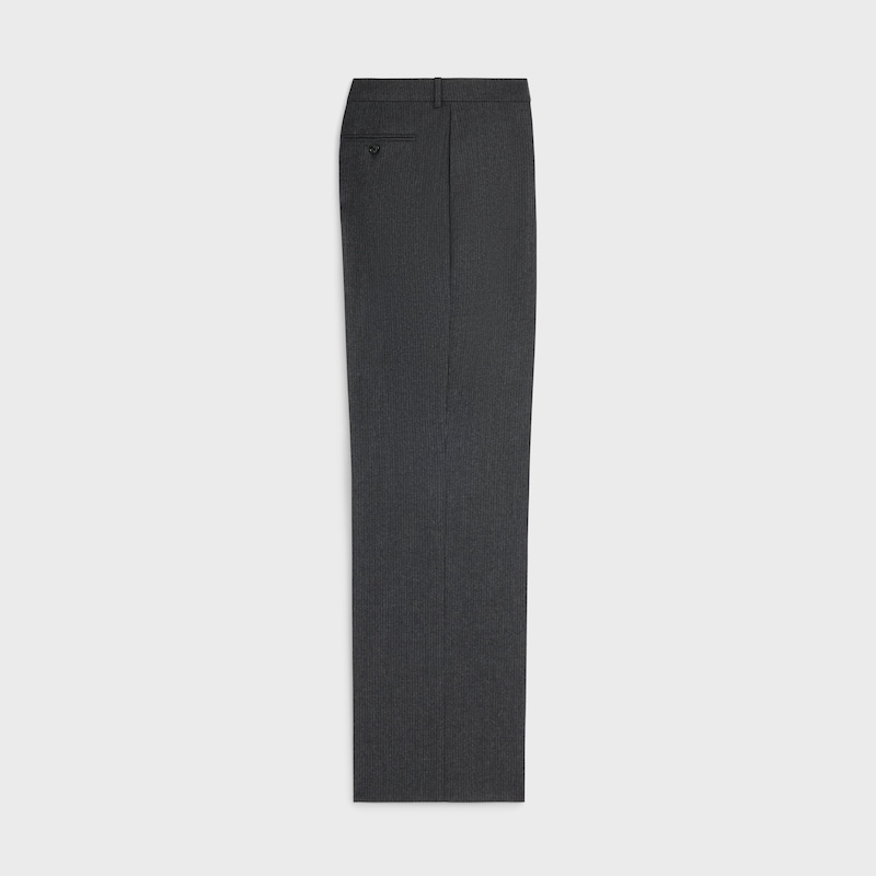 pantalon en flanelle de laine rayée