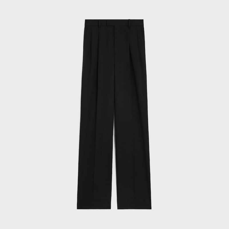 pantalon de jazz en laine à diagonale