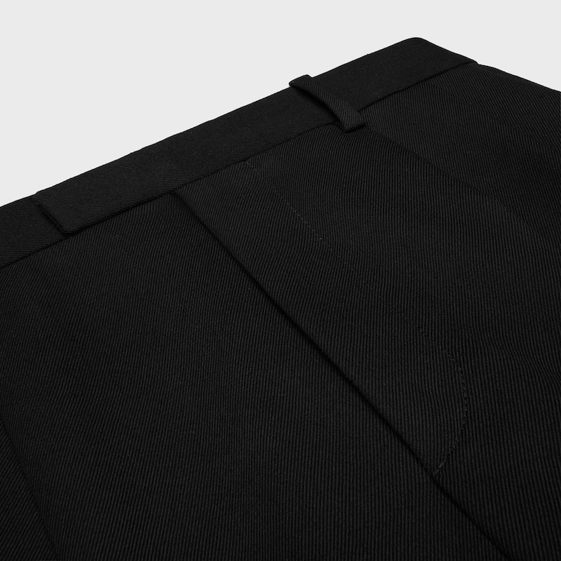 pantalon de jazz en laine à diagonale