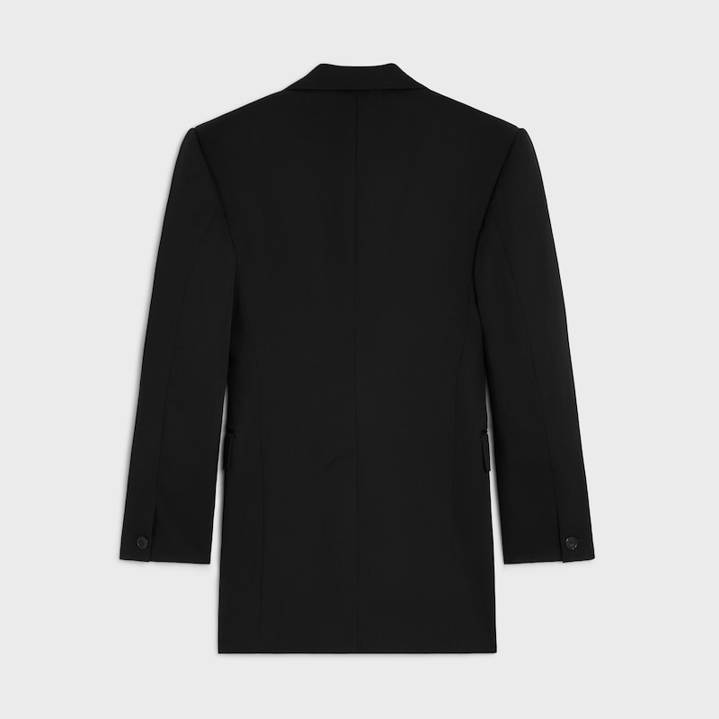 veste colonne en laine diagonale