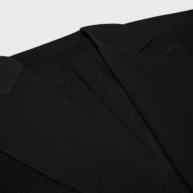 veste colonne en laine diagonale