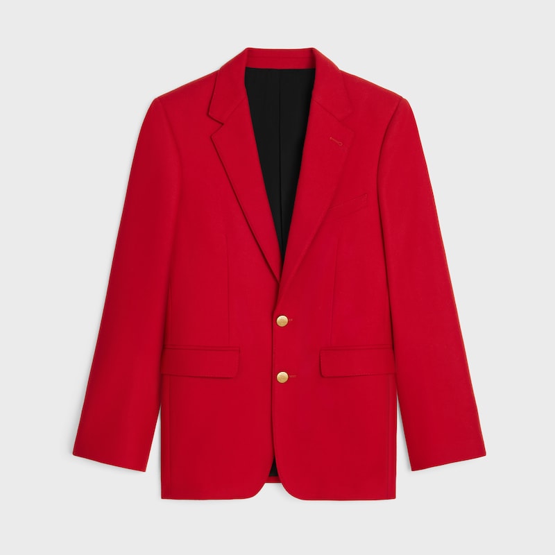veste classique en flanelle de laine