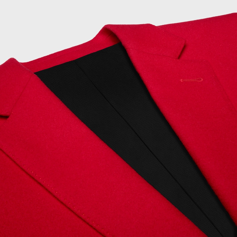 veste classique en flanelle de laine