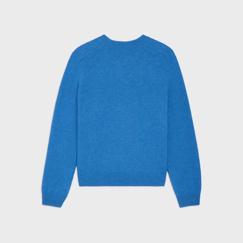 pull à col rond en laine et cachemire