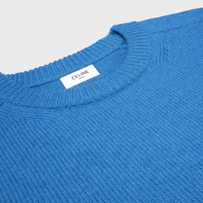 pull à col rond en laine et cachemire