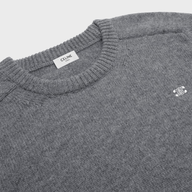 pull triomphe à col rond en laine et cachemire