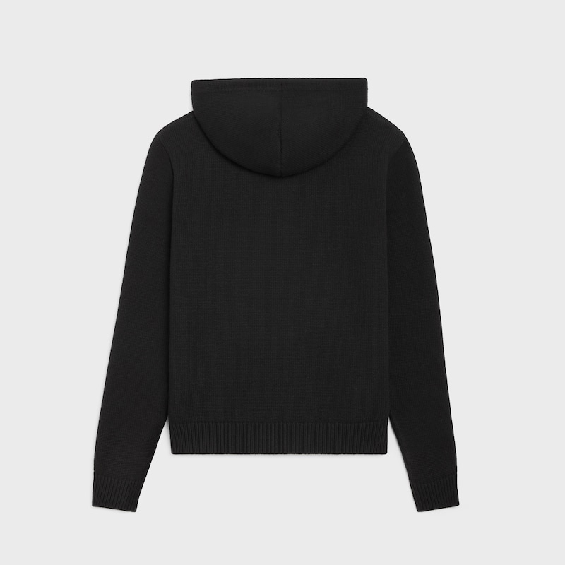 pull à capuche triomphe en laine et cachemire
