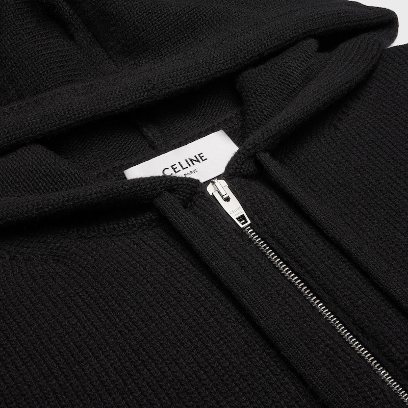 pull à capuche triomphe en laine et cachemire