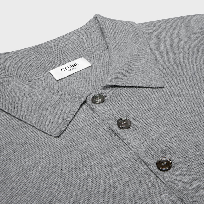 pull polo en coton fin