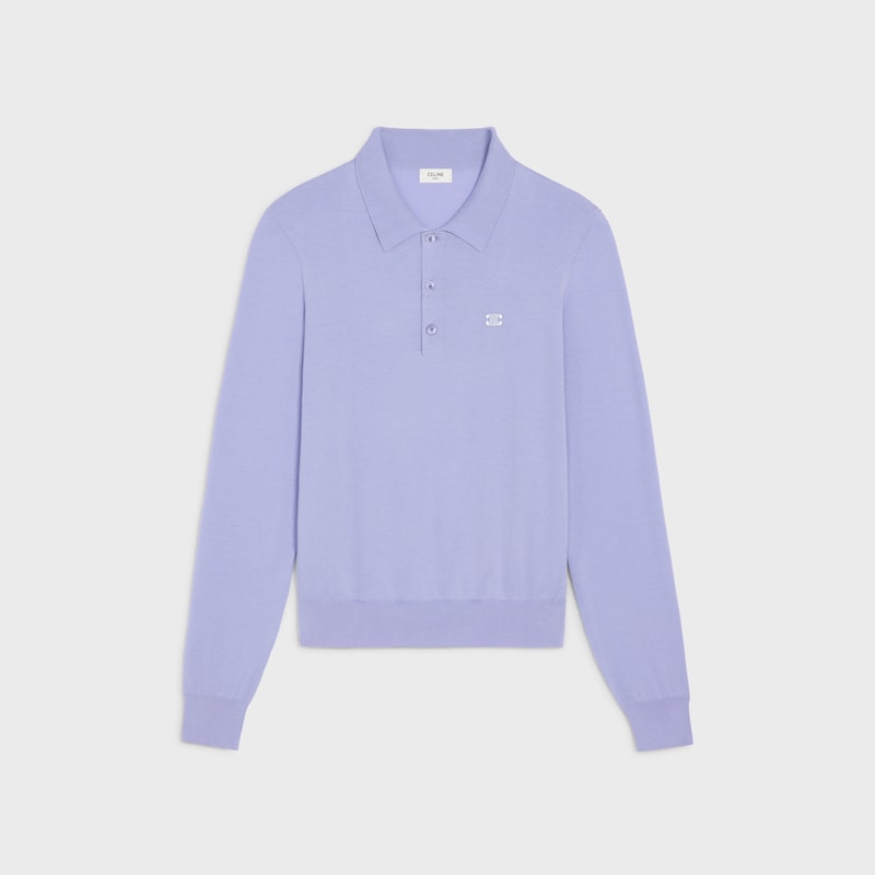 pull polo en coton fin