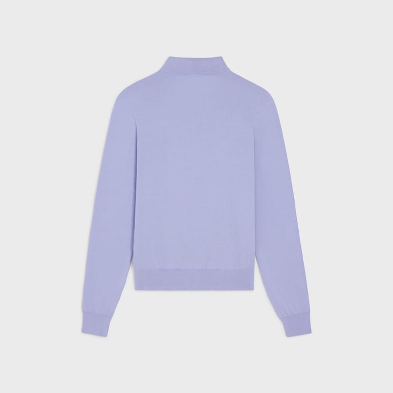 pull polo en coton fin