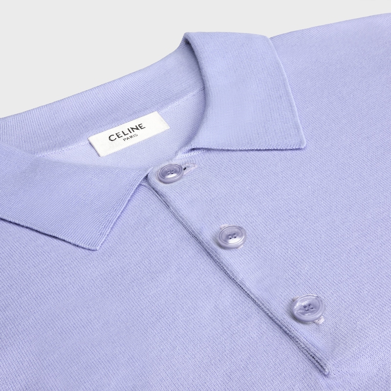 pull polo en coton fin
