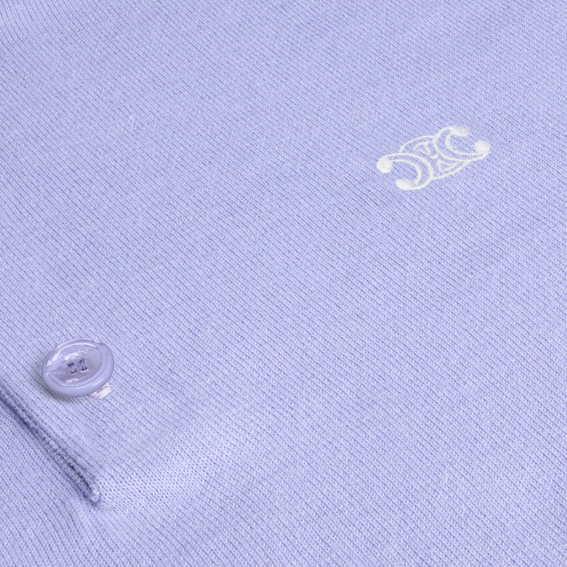 pull polo en coton fin