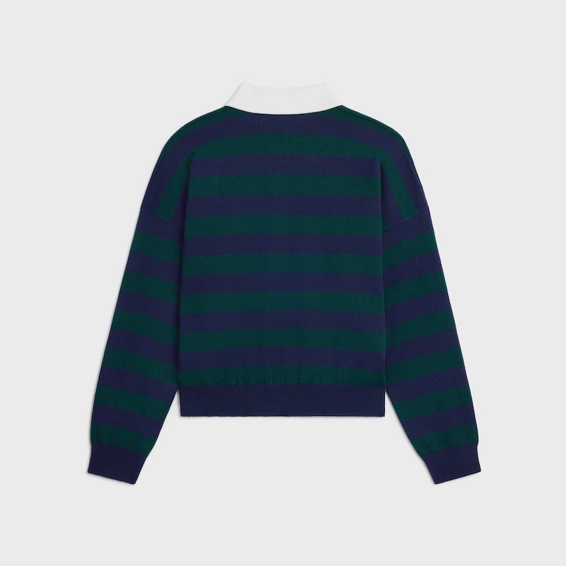 pull polo en laine rayée