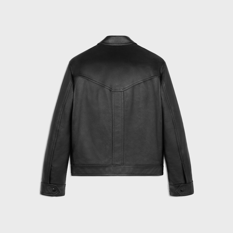 blouson ample en peau dagneau souple