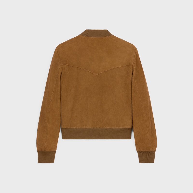 blouson boule en daim