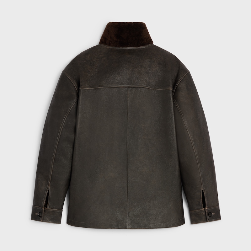 blouson en cuir de buffle