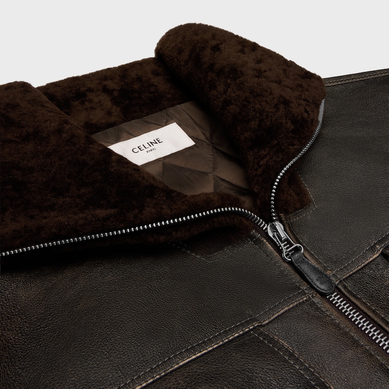 blouson en cuir de buffle