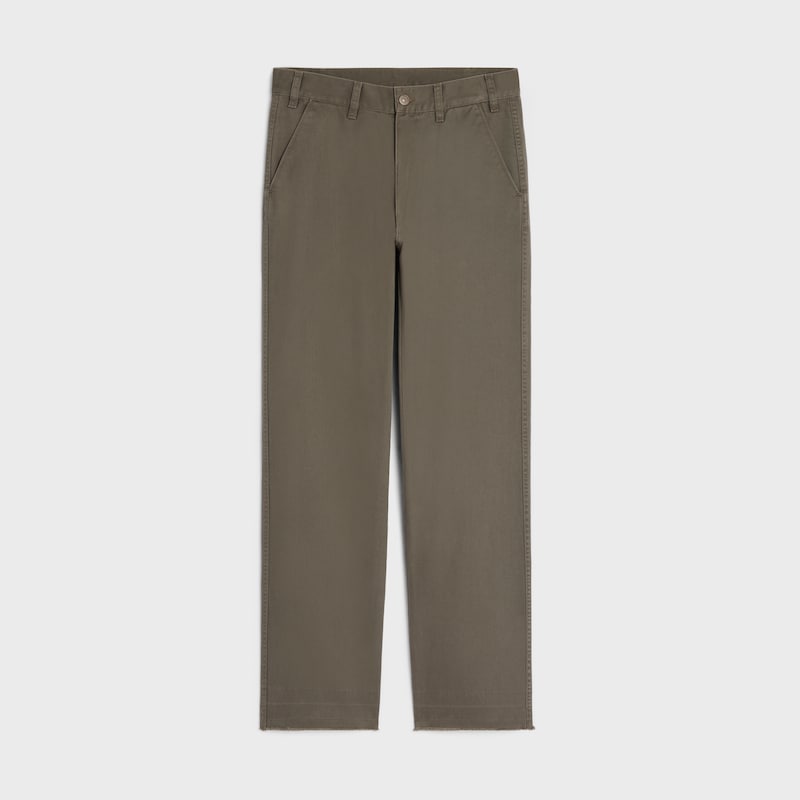 chinos en sergé de coton