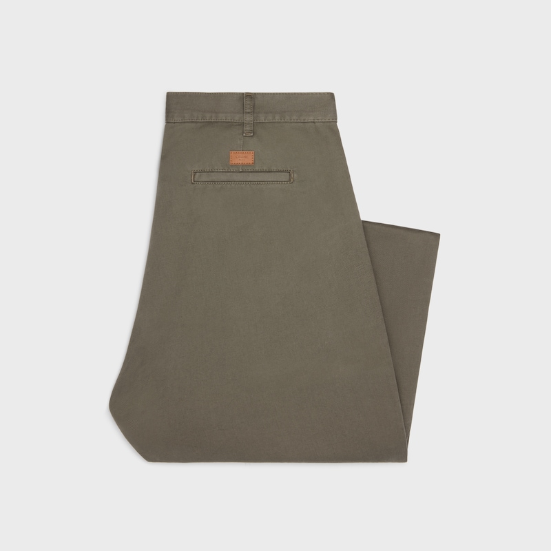 chinos en sergé de coton