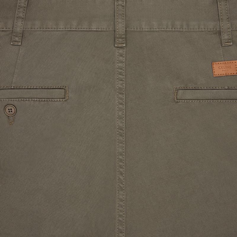 chinos en sergé de coton