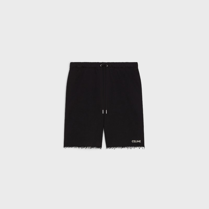 short céline en molleton de coton