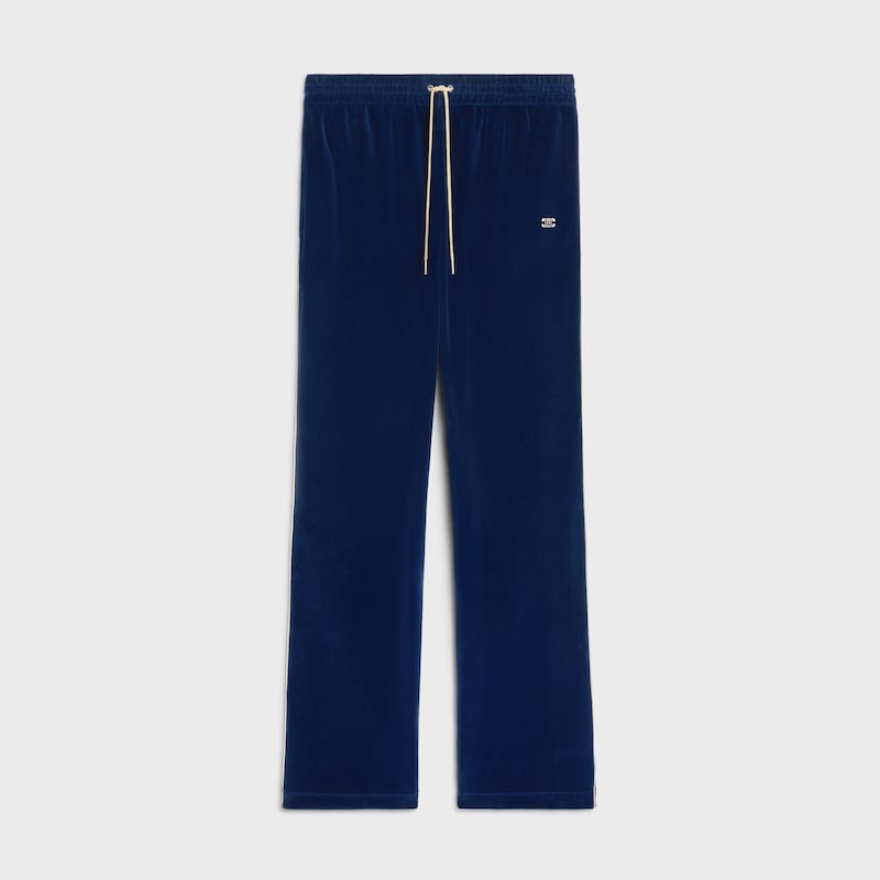 pantalon de survêtement en jersey de velours