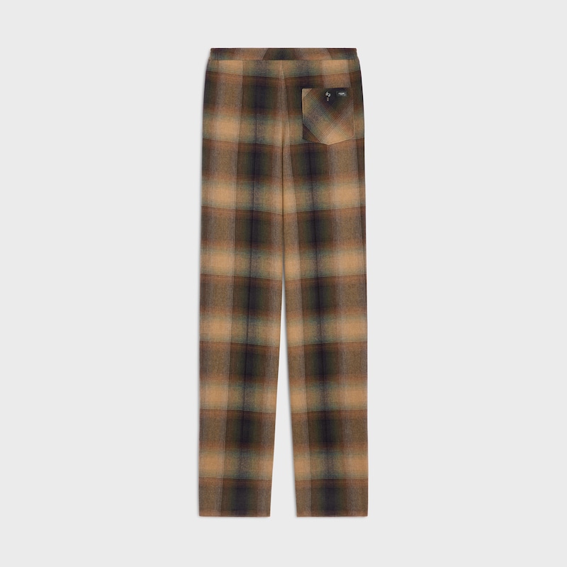 pantalon de pyjama en laine à carreaux