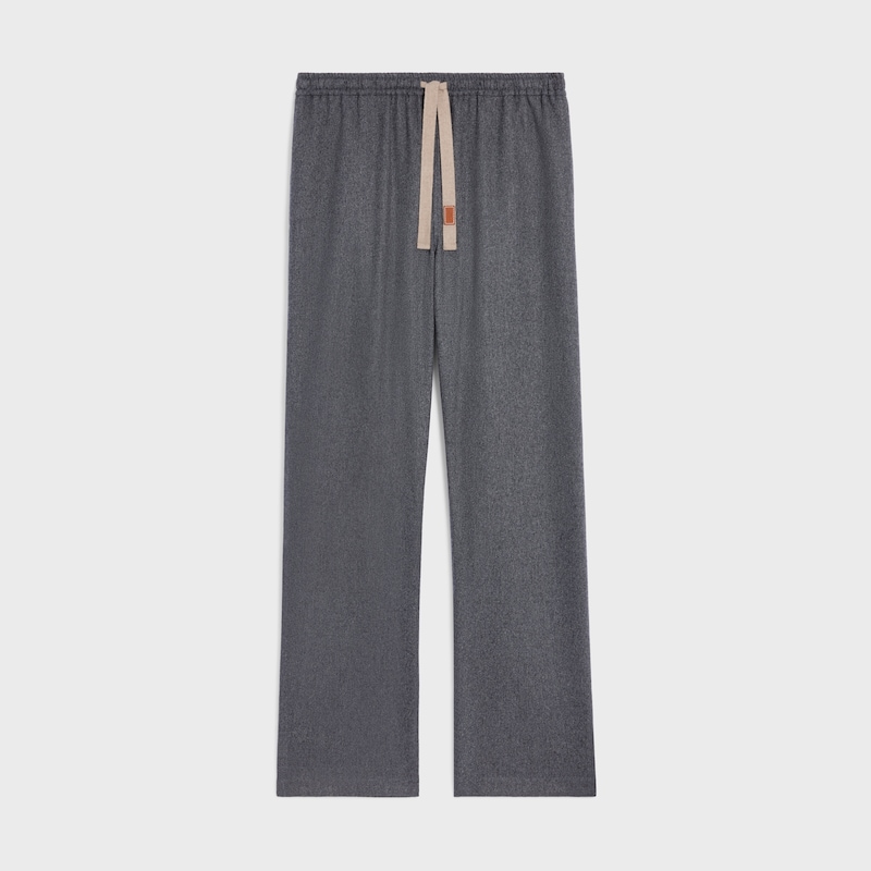 pantalon à cordon en flanelle de cachemire