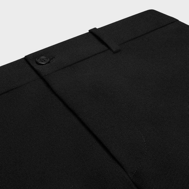 pantalon de dock en gabardine de laine et mohair