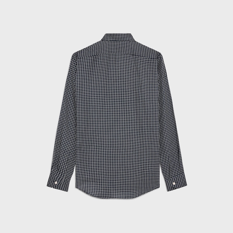 chemise ample en coton à carreaux