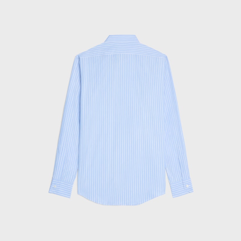chemise ample en popeline de coton rayée