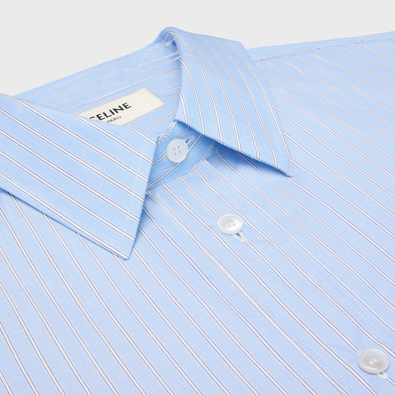 chemise ample en popeline de coton rayée